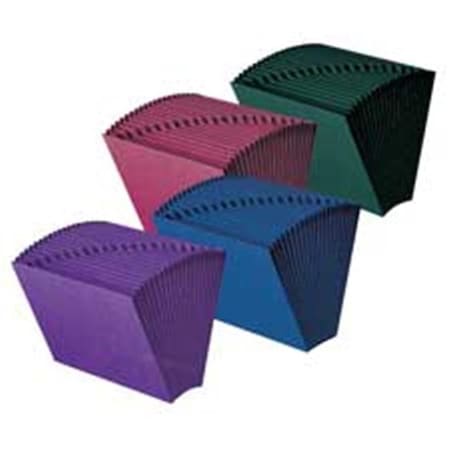 Smead Smead Manufacturing Company SMD70717 Expanding Files- w-o Flap- 21 Pockets- Letter- Teal SMD70717